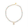 Pearl and porcelain cameo statement necklace by Vintouch